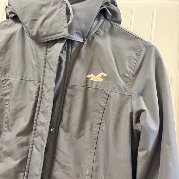Hollister All-Weather Fleece-Lined Jacket Charcoal – Size S - Picture 5 of 16
